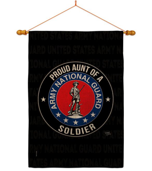 Army Proud Aunt Soldier - Military Americana Vertical Impressions Decorative Flags HG108492 Made In USA - Image 21