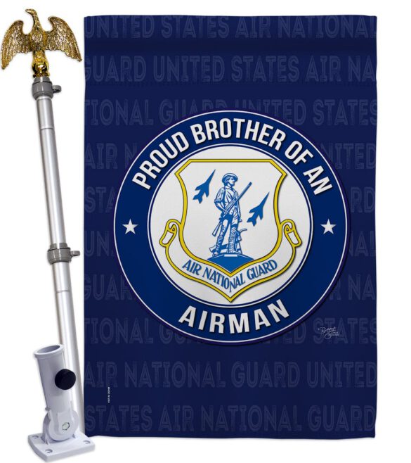 Air Force Proud Brother Airman - Military Americana Vertical Impressions Decorative Flags HG108498 Made In USA - Image 10
