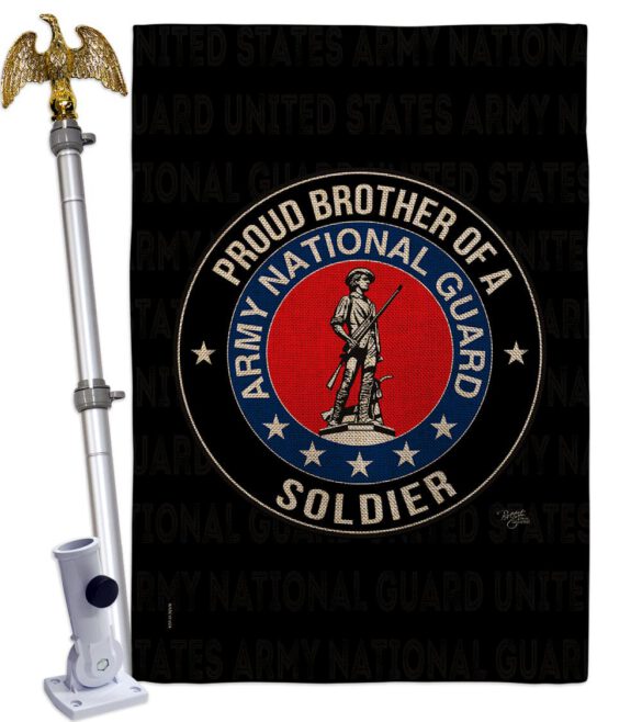 Army Proud Brother Soldier - Military Americana Vertical Impressions Decorative Flags HG108501 Made In USA - Image 20