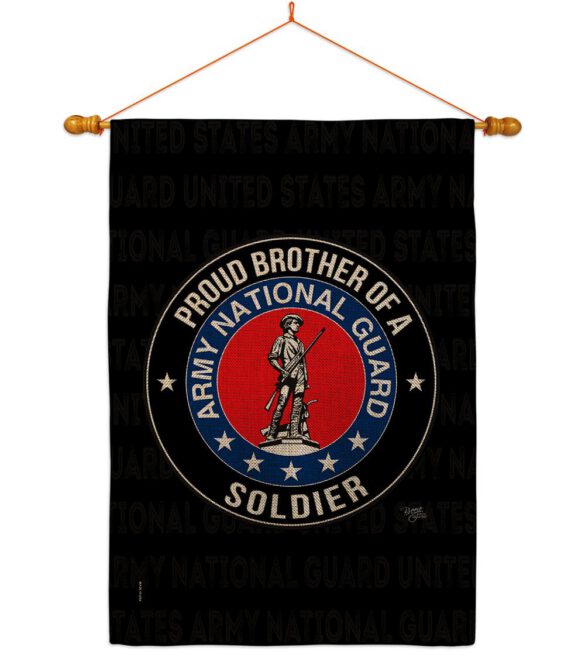 Army Proud Brother Soldier - Military Americana Vertical Impressions Decorative Flags HG108501 Made In USA - Image 21