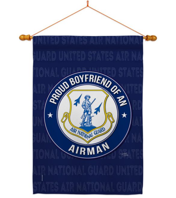 Air Force Proud Boyfriend Airman - Military Americana Vertical Impressions Decorative Flags HG108507 Made In USA - Image 11
