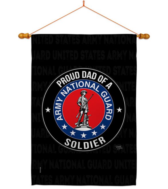 Army Proud Dad Soldier - Military Americana Vertical Impressions Decorative Flags HG108519 Made In USA - Image 11