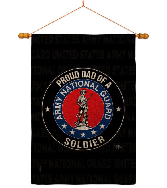 Army Proud Dad Soldier - Military Americana Vertical Impressions Decorative Flags HG108519 Made In USA - Image 21