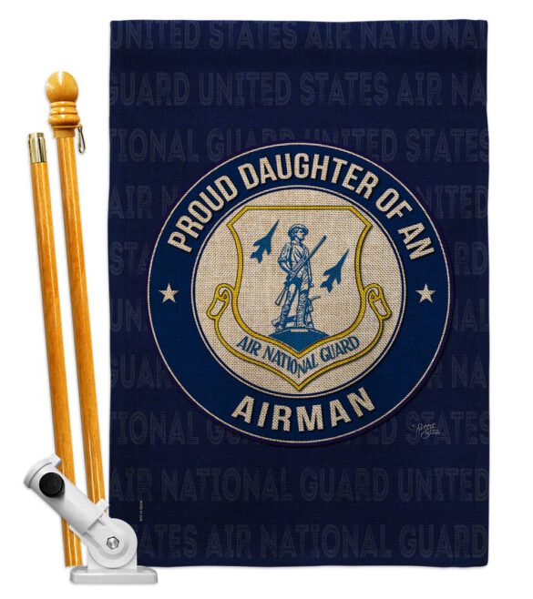Air Force Proud Daughter Airman - Military Americana Vertical Impressions Decorative Flags HG108525 Made In USA - Image 16