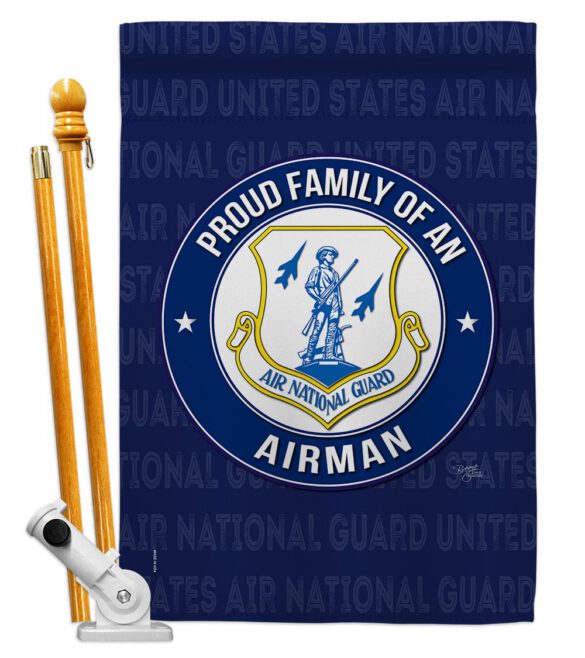 Air Force Proud Family Airman - Military Americana Vertical Impressions Decorative Flags HG108534 Made In USA - Image 6