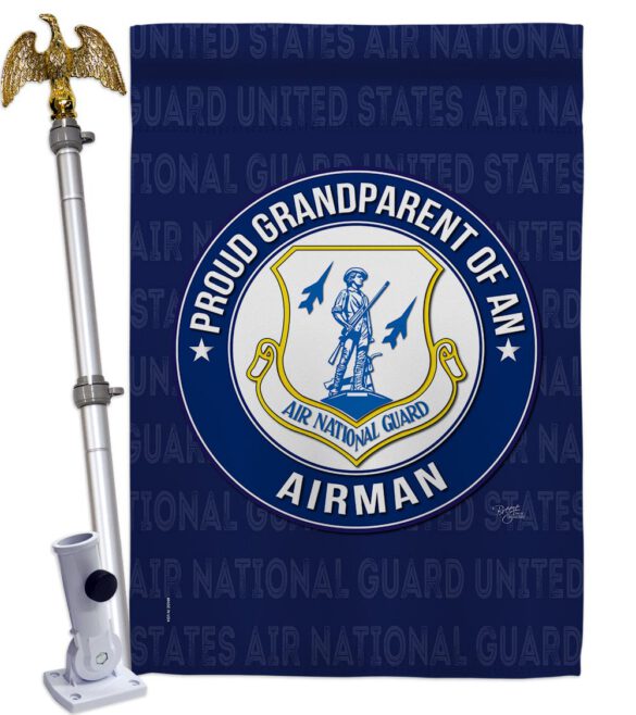 Air Force Proud Grandparent Airman - Military Americana Vertical Impressions Decorative Flags HG108552 Made In USA - Image 10