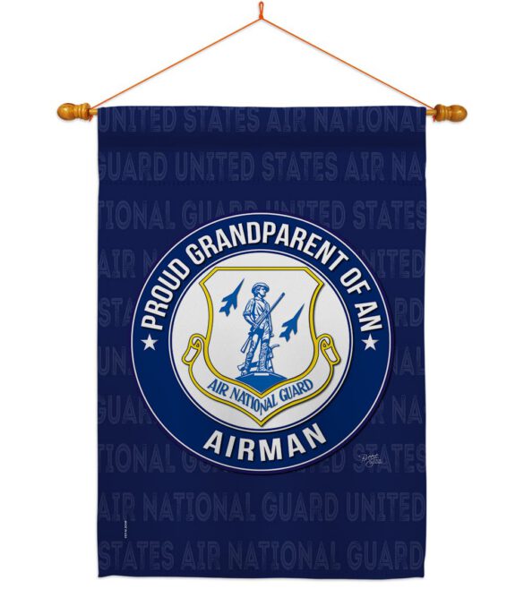 Air Force Proud Grandparent Airman - Military Americana Vertical Impressions Decorative Flags HG108552 Made In USA - Image 11