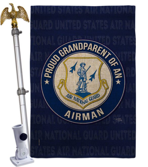 Air Force Proud Grandparent Airman - Military Americana Vertical Impressions Decorative Flags HG108552 Made In USA - Image 20
