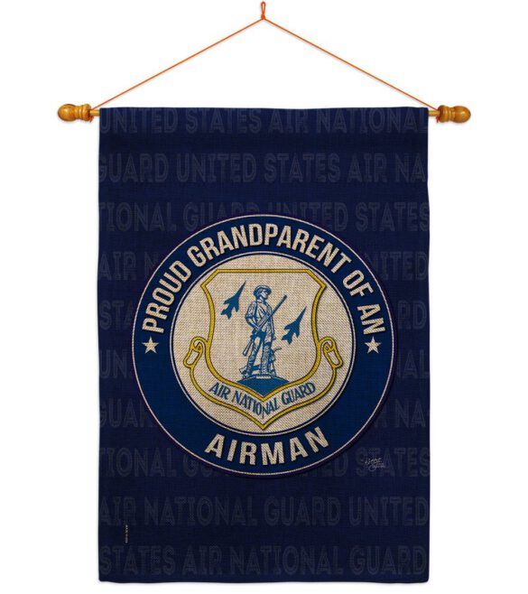 Air Force Proud Grandparent Airman - Military Americana Vertical Impressions Decorative Flags HG108552 Made In USA - Image 21