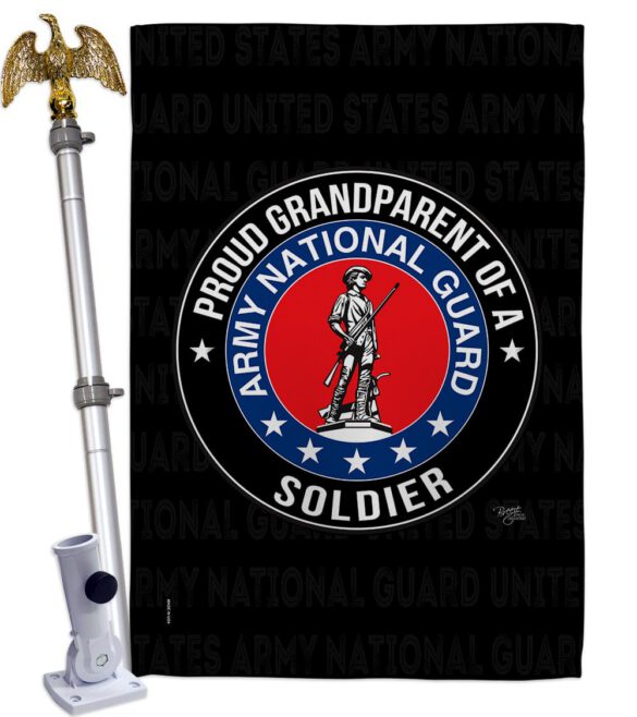 Army Proud Grandparent Soldier - Military Americana Vertical Impressions Decorative Flags HG108555 Made In USA - Image 10