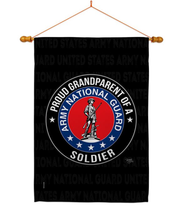 Army Proud Grandparent Soldier - Military Americana Vertical Impressions Decorative Flags HG108555 Made In USA - Image 11