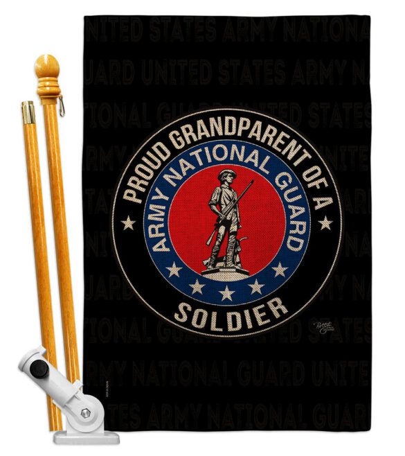 Army Proud Grandparent Soldier - Military Americana Vertical Impressions Decorative Flags HG108555 Made In USA - Image 16