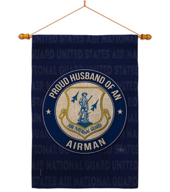 Air Force Proud Husband Airman - Military Americana Vertical Impressions Decorative Flags HG108561 Made In USA - Image 21