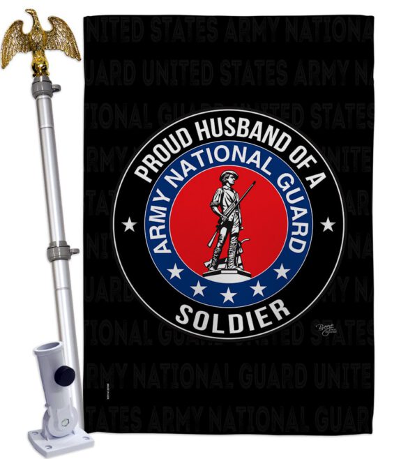 Army Proud Husband Soldier - Military Americana Vertical Impressions Decorative Flags HG108564 Made In USA - Image 10
