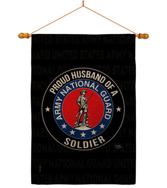 Army Proud Husband Soldier - Military Americana Vertical Impressions Decorative Flags HG108564 Made In USA - Image 21
