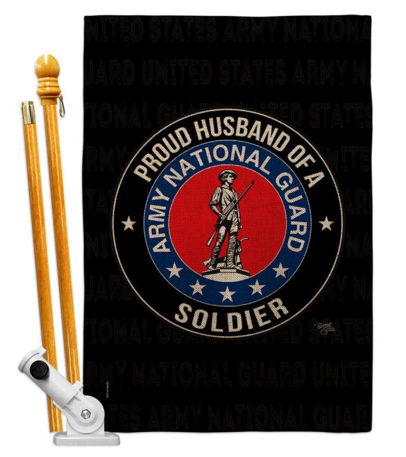 Army Proud Husband Soldier - Military Americana Vertical Impressions Decorative Flags HG108564 Made In USA - Image 16