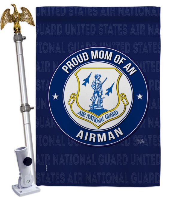 Air Force Proud Mom Airman - Military Americana Vertical Impressions Decorative Flags HG108570 Made In USA - Image 10