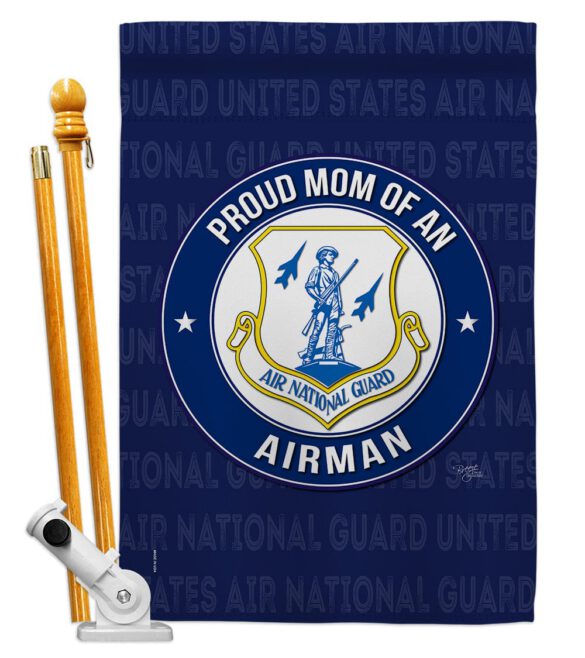 Air Force Proud Mom Airman - Military Americana Vertical Impressions Decorative Flags HG108570 Made In USA - Image 6