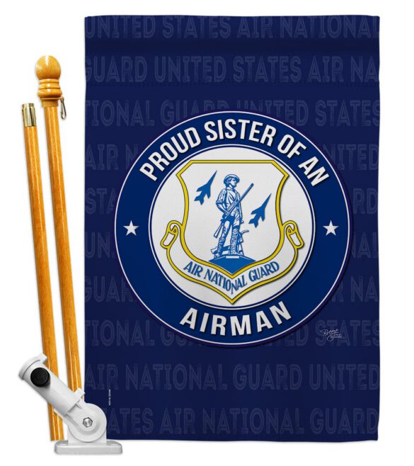 Air Force Proud Sister Airman - Military Americana Vertical Impressions Decorative Flags HG108579 Made In USA - Image 6