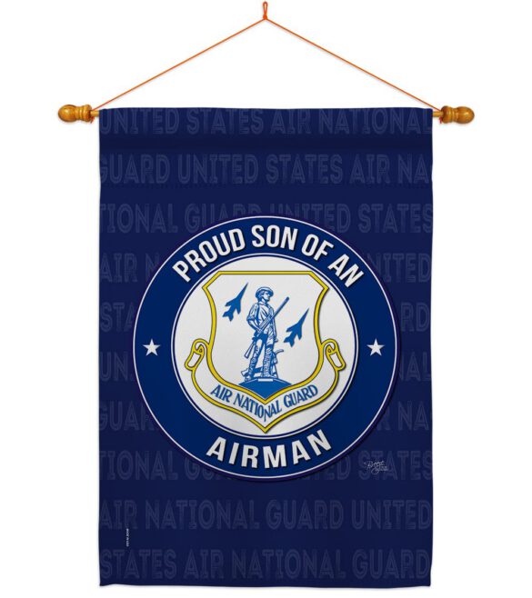 Air Force Proud Son Airman - Military Americana Vertical Impressions Decorative Flags HG108588 Made In USA - Image 11