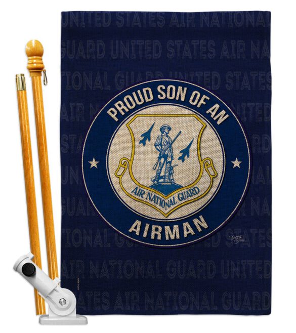 Air Force Proud Son Airman - Military Americana Vertical Impressions Decorative Flags HG108588 Made In USA - Image 16