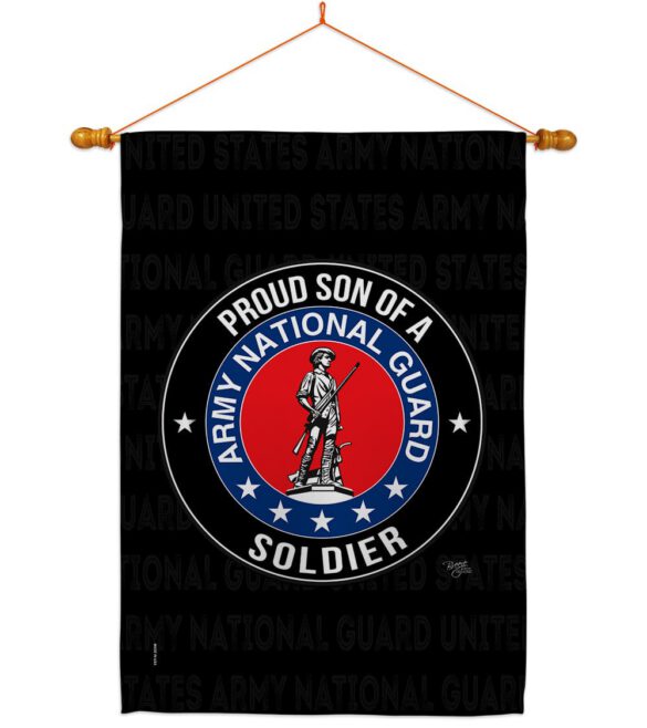 Army Proud Son Soldier - Military Americana Vertical Impressions Decorative Flags HG108591 Made In USA - Image 11