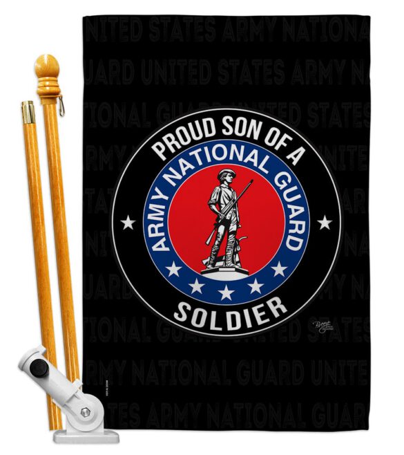 Army Proud Son Soldier - Military Americana Vertical Impressions Decorative Flags HG108591 Made In USA - Image 6