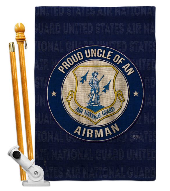 Air Force Proud Uncle Airman - Military Americana Vertical Impressions Decorative Flags HG108597 Made In USA - Image 16