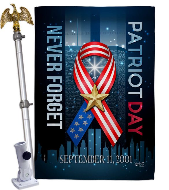 911 Never Forget - Military Americana Vertical Impressions Decorative Flags HG137290 Made In USA - Image 10