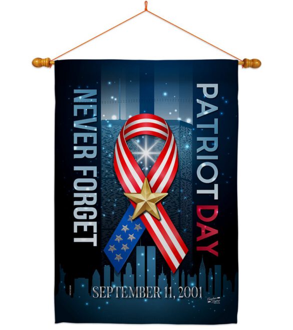911 Never Forget - Military Americana Vertical Impressions Decorative Flags HG137290 Made In USA - Image 11