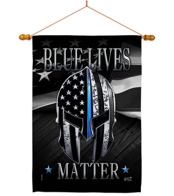Blue Live Matter - Military Americana Vertical Impressions Decorative Flags HG137293 Made In USA - Image 10