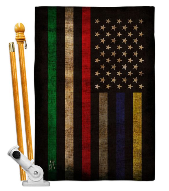 First Responders Line - Military Americana Vertical Impressions Decorative Flags HG137435 Made In USA - Image 15