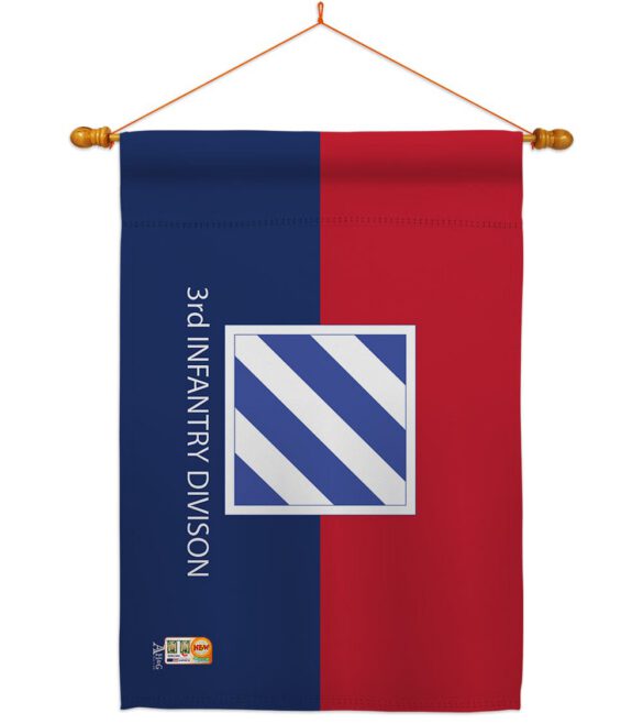 3rd Infantry Division - Military Americana Vertical Impressions Decorative Flags HG140332 Made In USA - Image 11