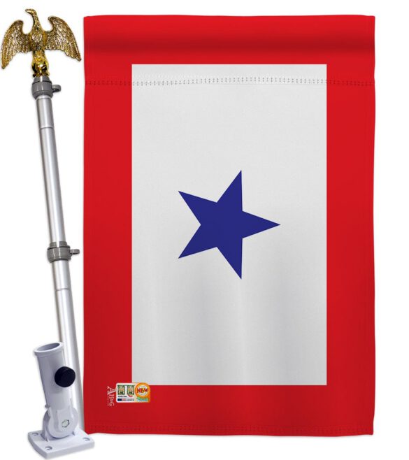 Blue Star - Military Americana Vertical Impressions Decorative Flags HG140343 Made In USA - Image 9