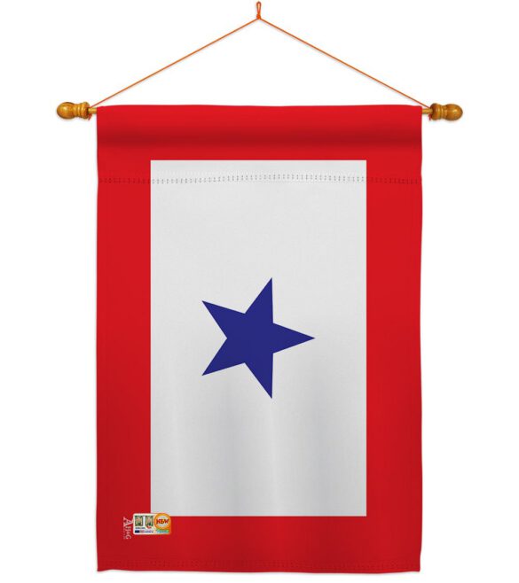 Blue Star - Military Americana Vertical Impressions Decorative Flags HG140343 Made In USA - Image 10