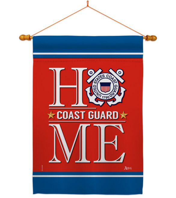 Coast Guard Home - Military Americana Vertical Impressions Decorative Flags HG140629 Made In USA - Image 10
