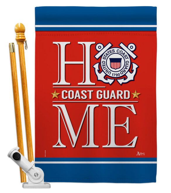 Coast Guard Home - Military Americana Vertical Impressions Decorative Flags HG140629 Made In USA - Image 5