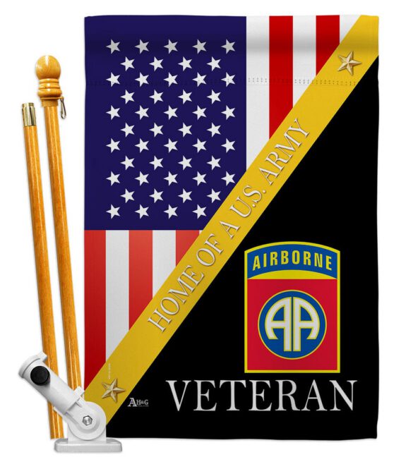 Home of 82nd Airborne - Military Americana Vertical Impressions Decorative Flags HG140891 Made In USA - Image 5
