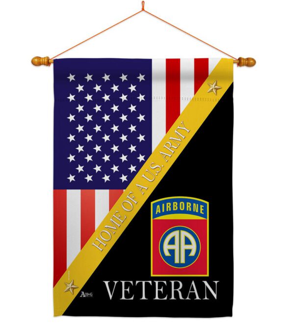 Home of 82nd Airborne - Military Americana Vertical Impressions Decorative Flags HG140891 Made In USA - Image 10