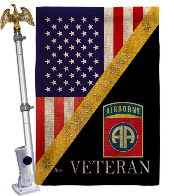 Home of 82nd Airborne - Military Americana Vertical Impressions Decorative Flags HG140891 Made In USA - Image 19