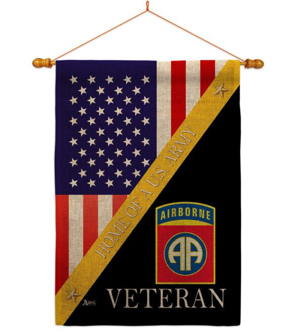 Home of 82nd Airborne - Military Americana Vertical Impressions Decorative Flags HG140891 Made In USA - Image 20