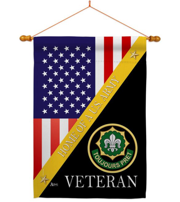 Home of 2nd Cavalry Regiment - Military Americana Vertical Impressions Decorative Flags HG140895 Made In USA - Image 10