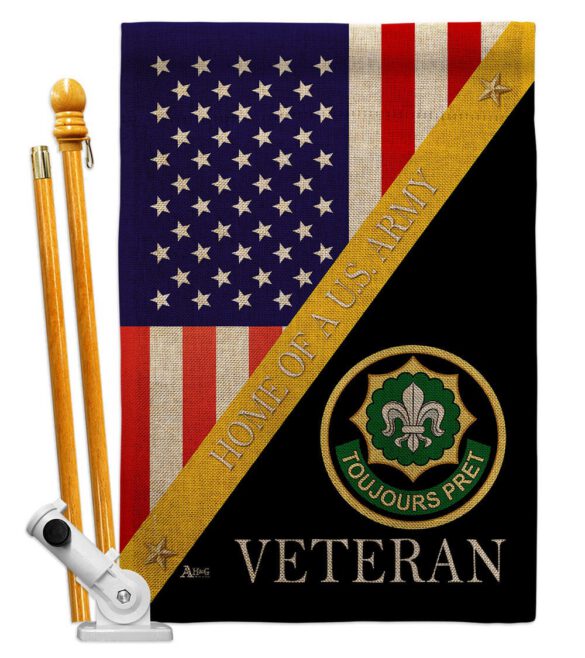Home of 2nd Cavalry Regiment - Military Americana Vertical Impressions Decorative Flags HG140895 Made In USA - Image 15