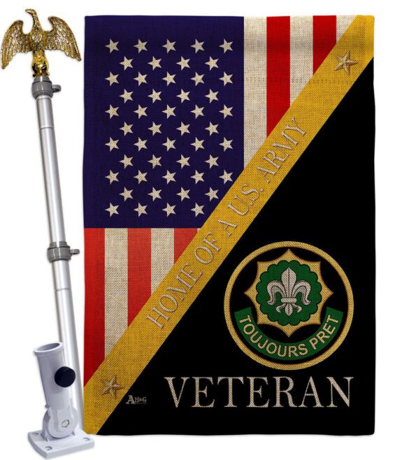 Home of 2nd Cavalry Regiment - Military Americana Vertical Impressions Decorative Flags HG140895 Made In USA - Image 19