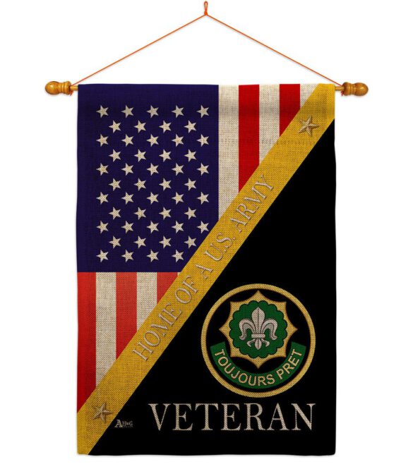 Home of 2nd Cavalry Regiment - Military Americana Vertical Impressions Decorative Flags HG140895 Made In USA - Image 20