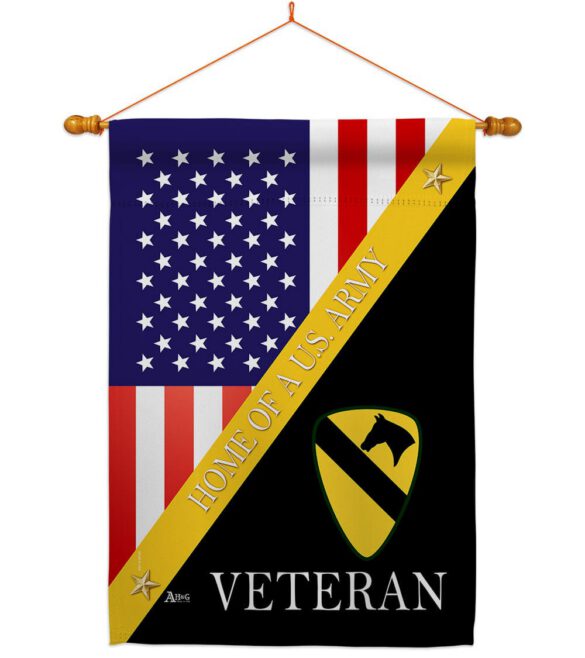 Home of 1st Cavalry Division - Military Americana Vertical Impressions Decorative Flags HG140896 Made In USA - Image 10