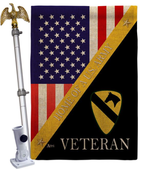 Home of 1st Cavalry Division - Military Americana Vertical Impressions Decorative Flags HG140896 Made In USA - Image 19