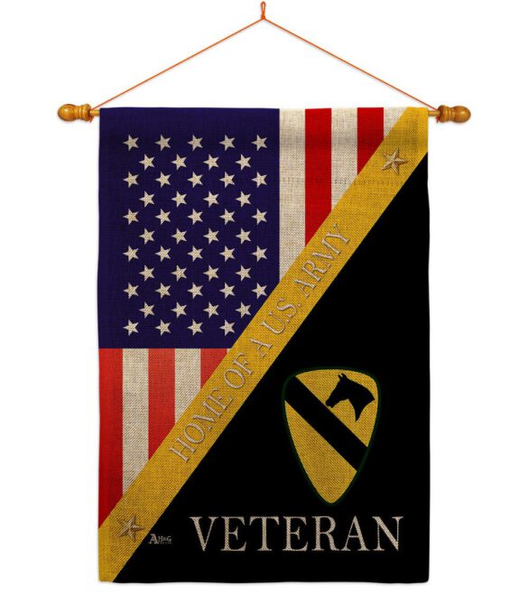 Home of 1st Cavalry Division - Military Americana Vertical Impressions Decorative Flags HG140896 Made In USA - Image 20