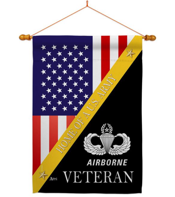 Home of Airborne - Military Americana Vertical Impressions Decorative Flags HG140900 Made In USA - Image 10