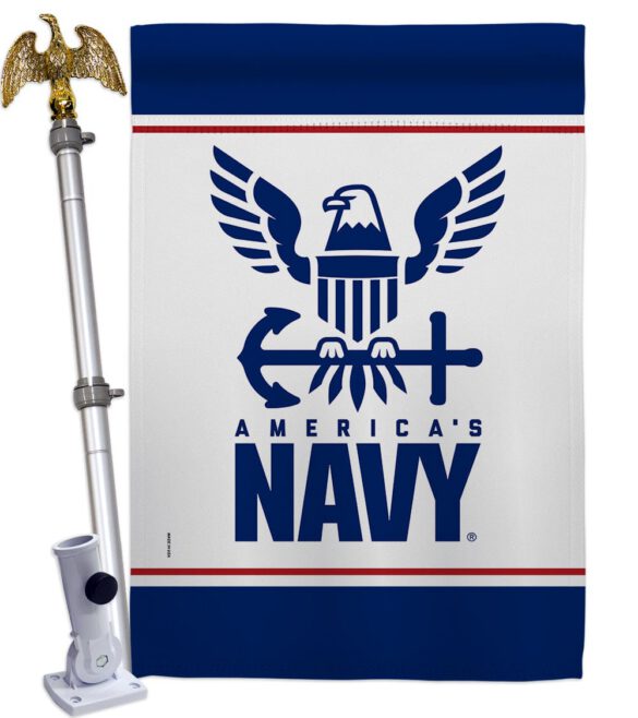 America Navy - Military Americana Vertical Impressions Decorative Flags HG170033 Made In USA - Image 10